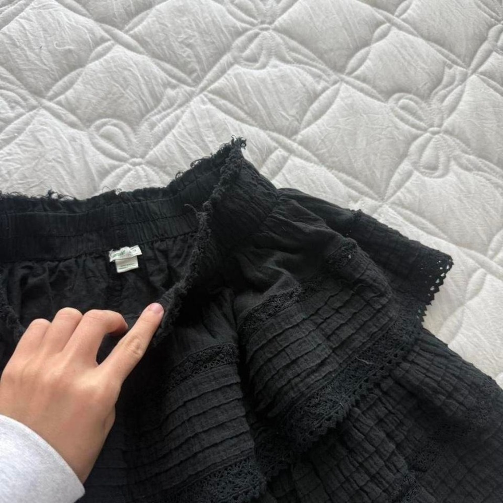 black blanco by nature ruffle skirt - Picture 5 of 5